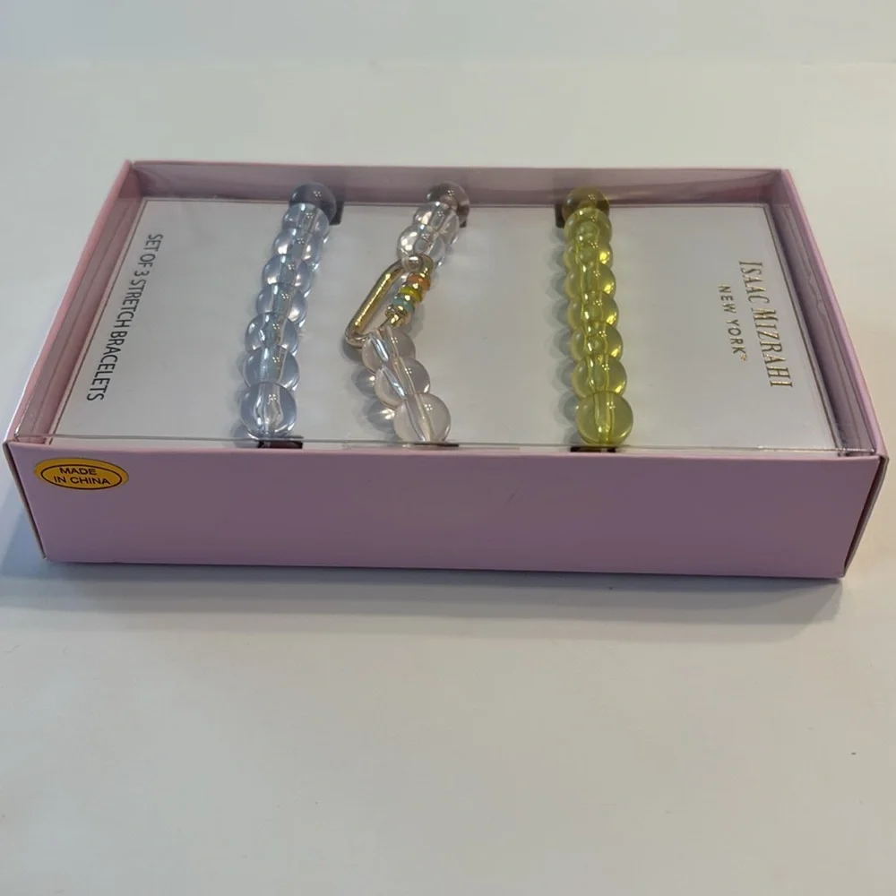 Isaac Mizrahi Stretch Bracelet Box Set of 3